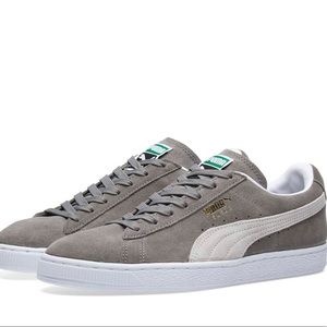 CLASSIC PUMA GREY SUEDE TRAINERS- BRAND NEW
